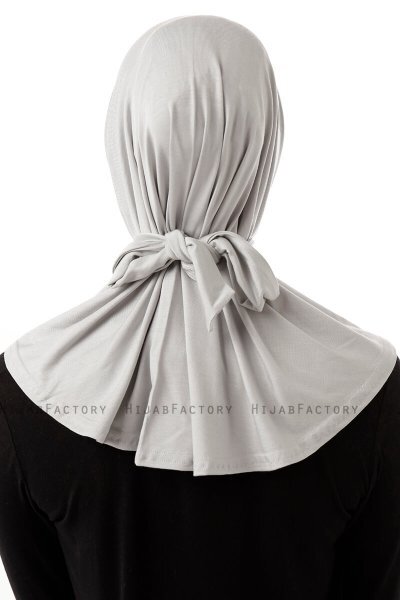 Sportif Cross - Lichtgrijs Praktisch Viscose Hijab