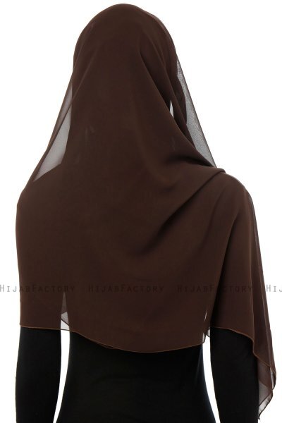 Alara Cross - Bruin One Piece Chiffon Hijab