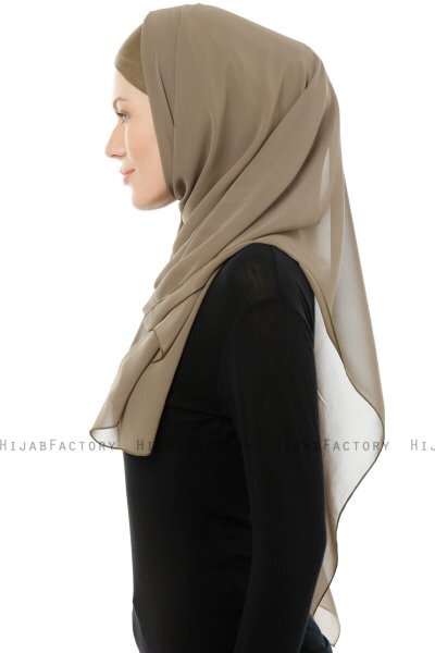 Alara Cross - Olijfgroen One Piece Chiffon Hijab