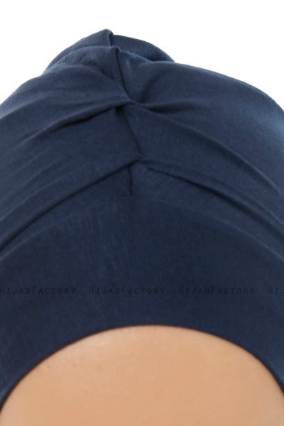 Isra Plain - Marineblauw One-Piece Viscose Hijab