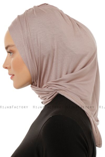 Isra Plain - Steen Grijs One-Piece Viscose Hijab