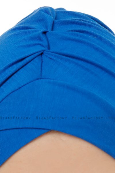 Isra Cross - Blauw One-Piece Viscose Hijab