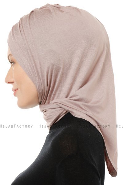 Isra Cross - Steen Grijs One-Piece Viscose Hijab