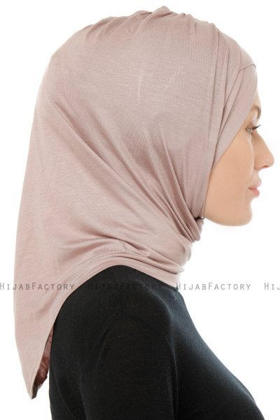 Isra Cross - Steen Grijs One-Piece Viscose Hijab