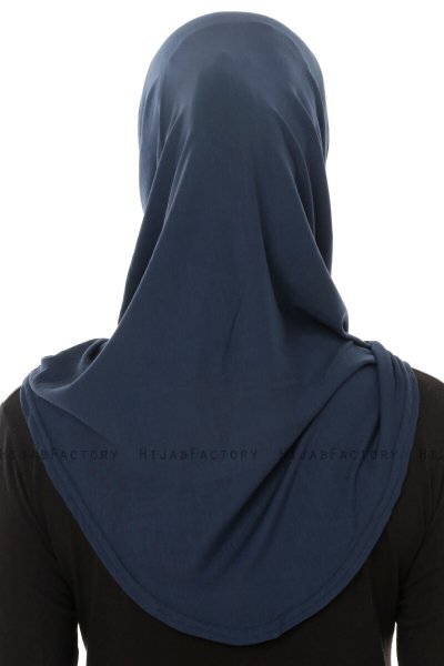 Hanfendy Plain Logo - Marineblauw Al Amira Hijab