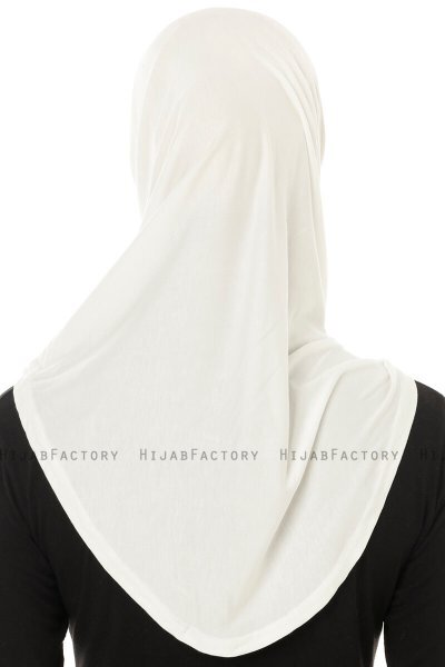 Hanfendy Plain Logo - Creme Al Amira Hijab