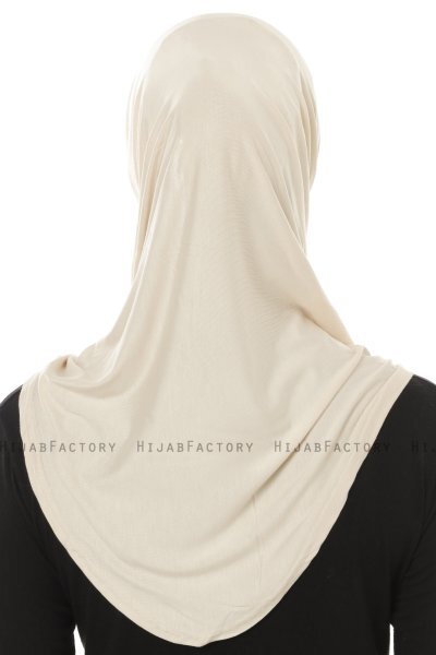 Hanfendy Plain Logo - Beige Al Amira Hijab