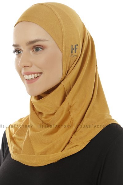 Hanfendy Plain Logo - Mosterd Al Amira Hijab