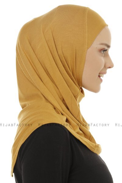 Hanfendy Plain Logo - Mosterd Al Amira Hijab