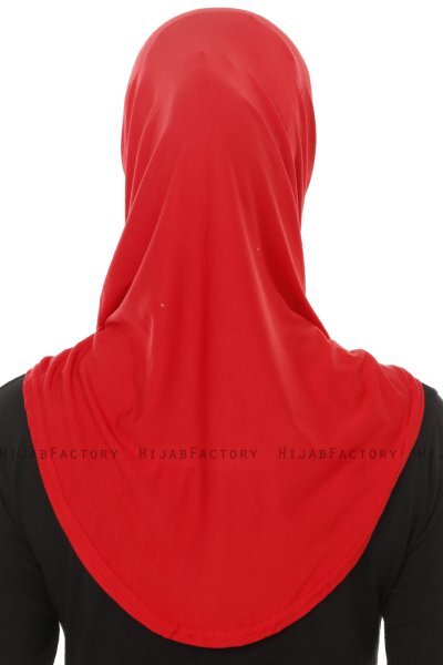 Hanfendy Plain Logo - Rood Al Amira Hijab