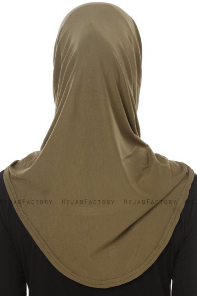 Hanfendy Plain Logo - Khaki Al Amira Hijab