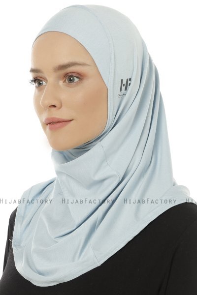 Hanfendy Plain Logo - Baby Blue Al Amira Hijab