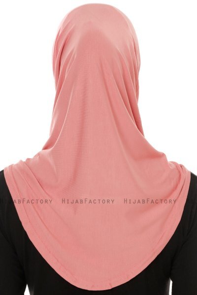 Hanfendy Plain Logo - Donker Roze Al Amira Hijab