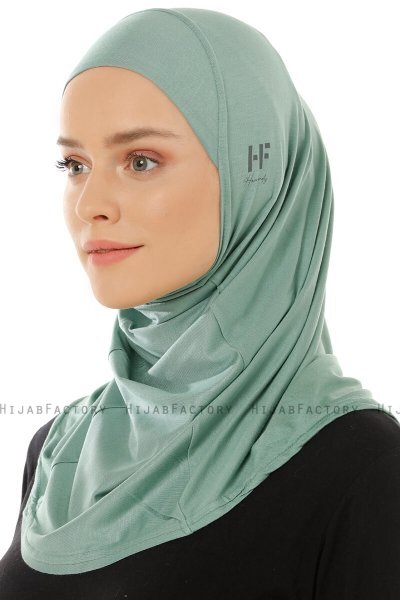 Hanfendy Plain Logo - Groen Al Amira Hijab