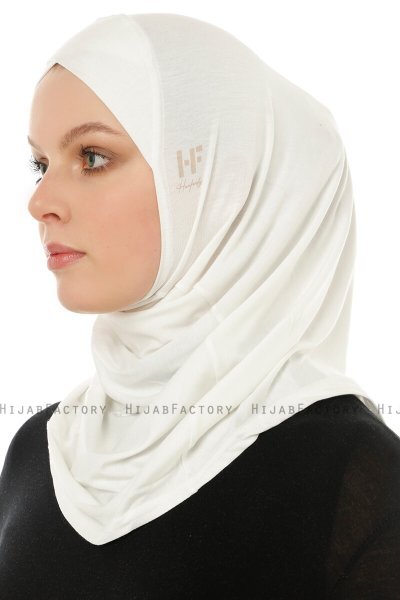 Hanfendy Cross Logo - Creme Al Amira Hijab