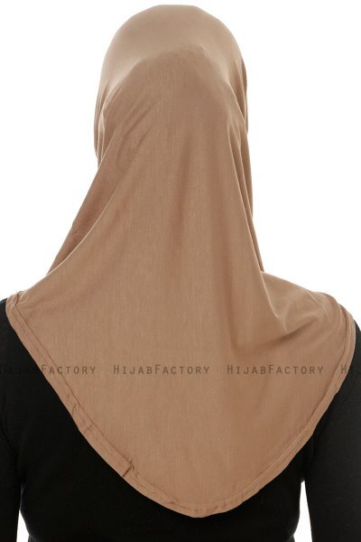 Hanfendy Cross Logo - Donker Taupe Al Amira Hijab