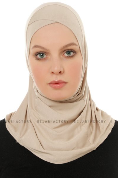 Hanfendy Cross Logo - Licht Taupe Al Amira Hijab