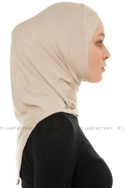 Hanfendy Cross Logo - Licht Taupe Al Amira Hijab