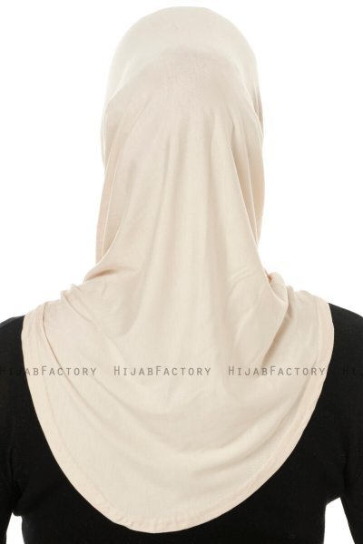 Hanfendy Cross Logo - Beige Al Amira Hijab