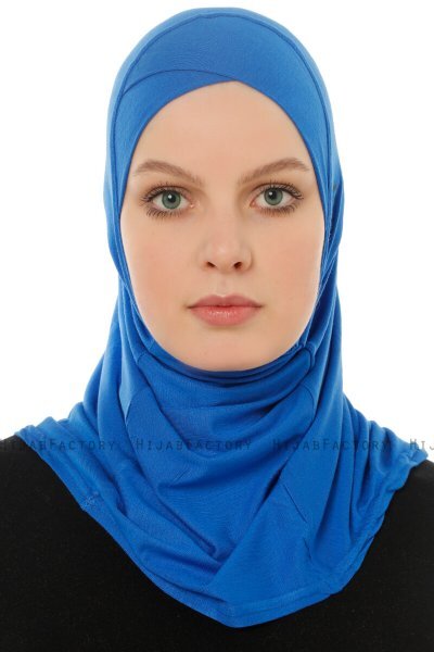 Hanfendy Cross Logo - Blauw Al Amira Hijab
