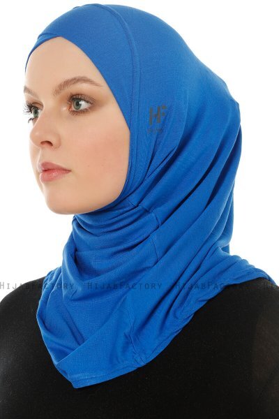Hanfendy Cross Logo - Blauw Al Amira Hijab