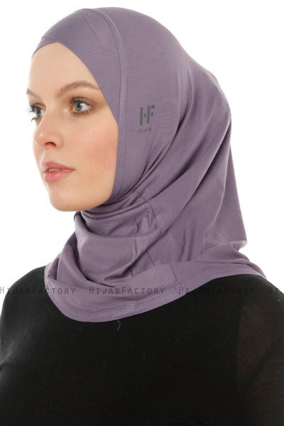 Hanfendy Cross Logo - Donkerpaars Al Amira Hijab