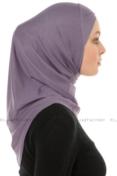Hanfendy Cross Logo - Donkerpaars Al Amira Hijab