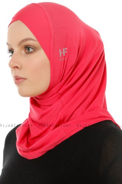 Hanfendy Cross Logo - Fuchsia Al Amira Hijab