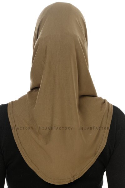 Hanfendy Cross Logo - Khaki Al Amira Hijab