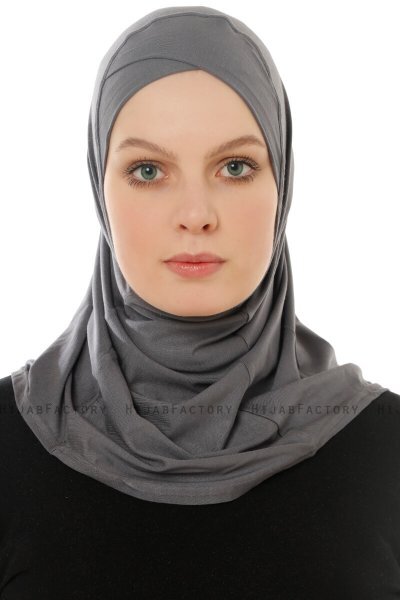 Hanfendy Cross Logo - Donker Grijs Al Amira Hijab