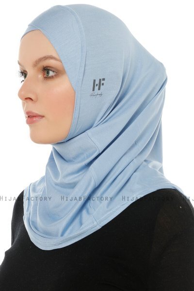 Hanfendy Cross Logo - Lichtblauw Al Amira Hijab