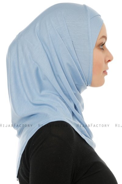 Hanfendy Cross Logo - Lichtblauw Al Amira Hijab