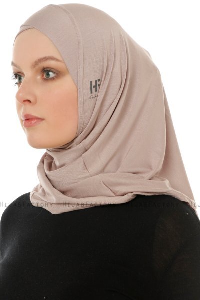Hanfendy Cross Logo - Steen Grijs Al Amira Hijab
