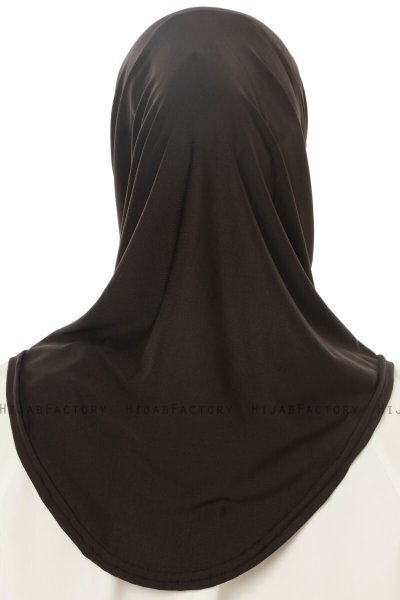 Micro Plain - Zwart One-Piece Hijab