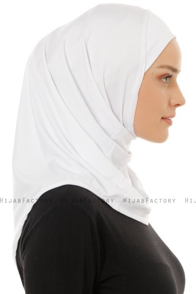 Micro Plain - Wit One-Piece Hijab
