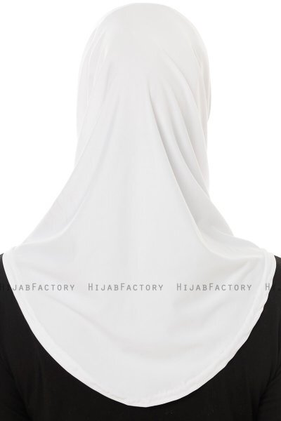Micro Plain - Wit One-Piece Hijab