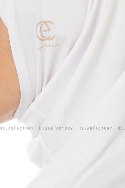 Micro Plain - Wit One-Piece Hijab