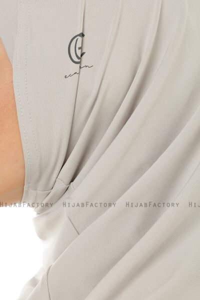 Micro Plain - Lichtgrijs One-Piece Hijab