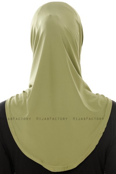 Micro Plain - Olijfgroen One-Piece Hijab