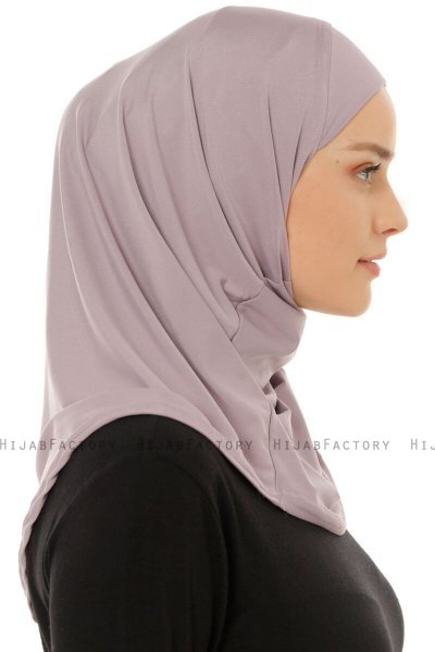 Micro Plain - Lichtpaars One-Piece Hijab