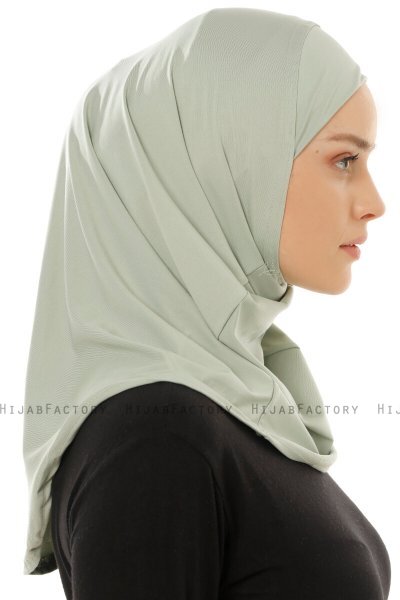 Micro Plain - Groen One-Piece Hijab