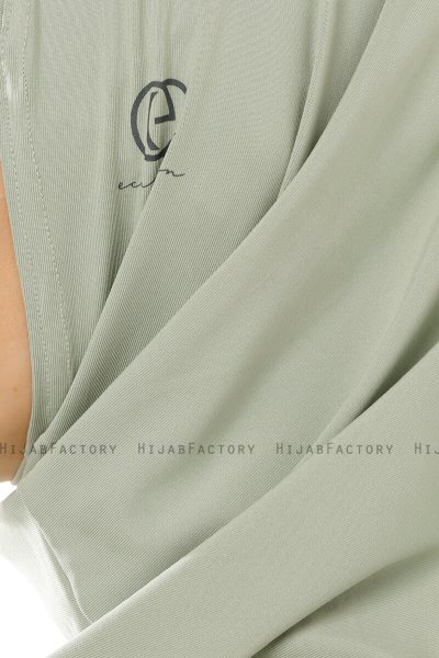 Micro Plain - Groen One-Piece Hijab
