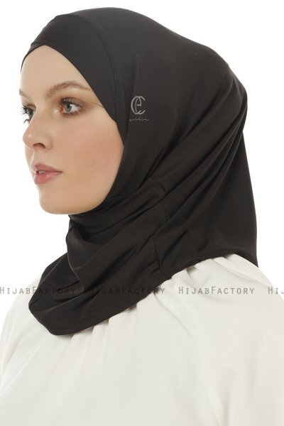 Micro Cross - Zwart One-Piece Hijab