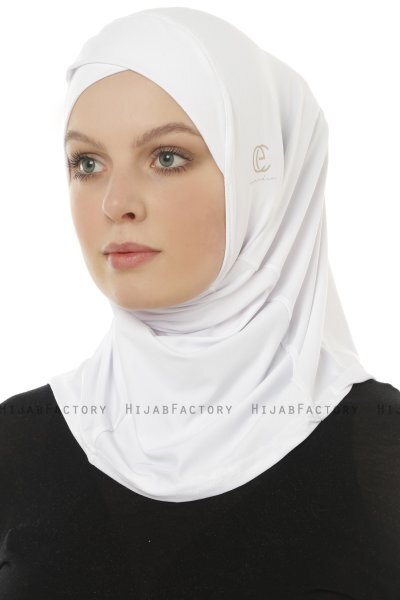 Micro Cross - Wit One-Piece Hijab