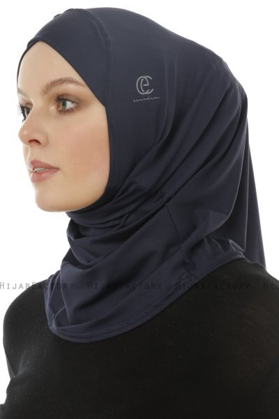 Micro Cross - Marineblauw One-Piece Hijab