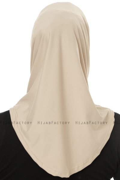 Micro Cross - Licht Taupe One-Piece Hijab