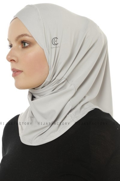 Micro Cross - Lichtgrijs One-Piece Hijab
