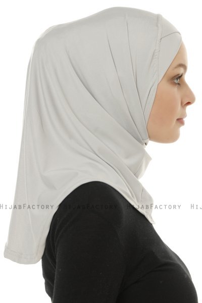 Micro Cross - Lichtgrijs One-Piece Hijab