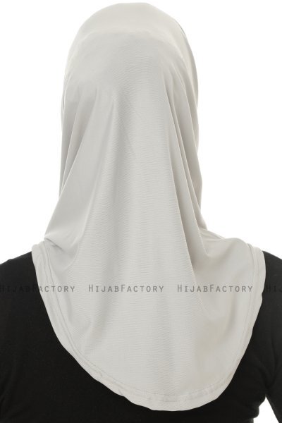 Micro Cross - Lichtgrijs One-Piece Hijab