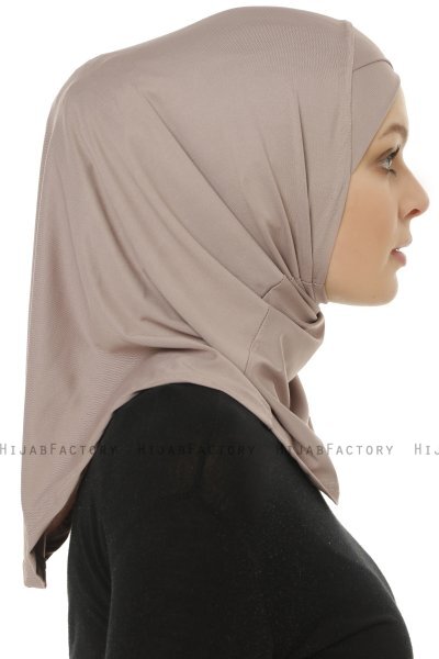 Micro Cross - Steen Grijs One-Piece Hijab